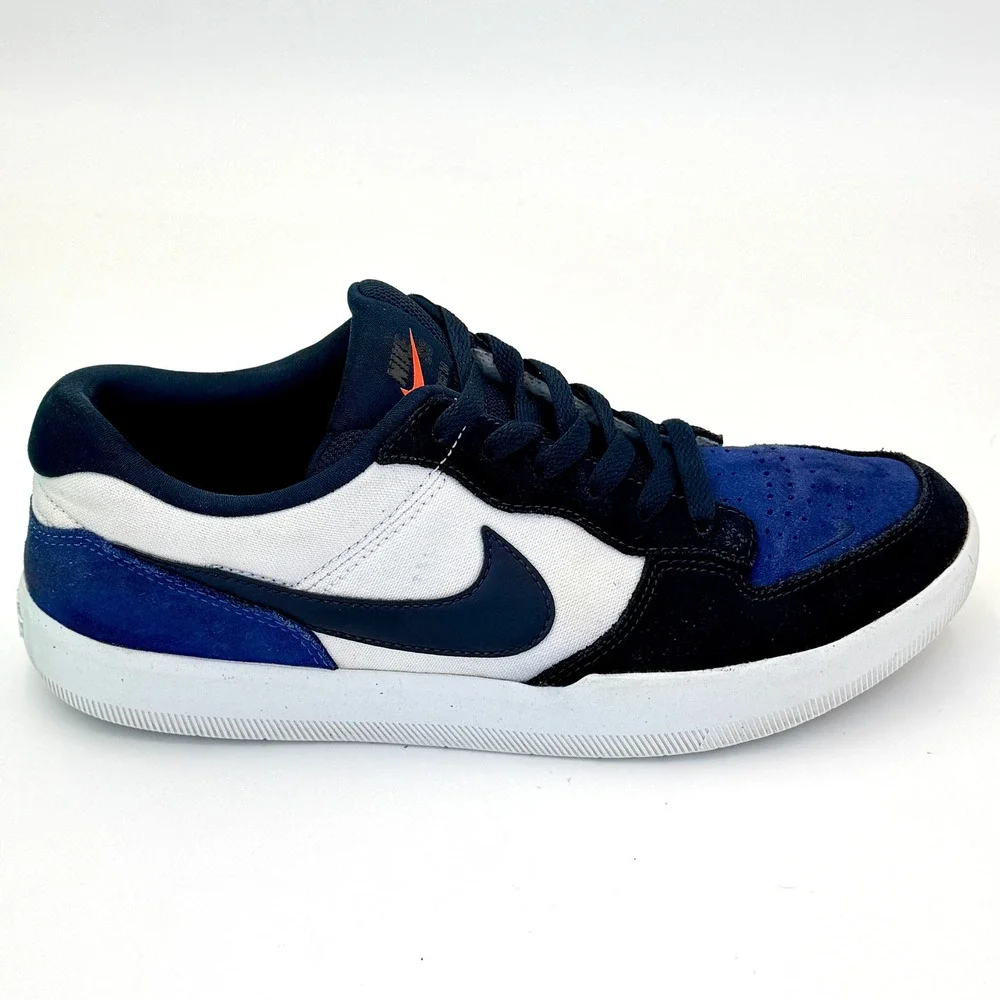 Nike SB Force 58 Baltic Blue Black White Skate Shoes DV5477-401 Mens 9